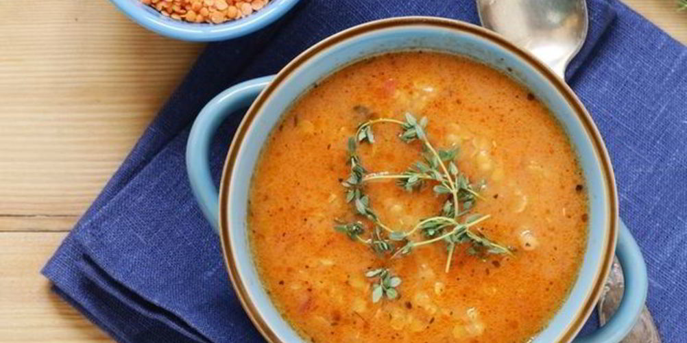 Рецепт овощного супа с чечевицей