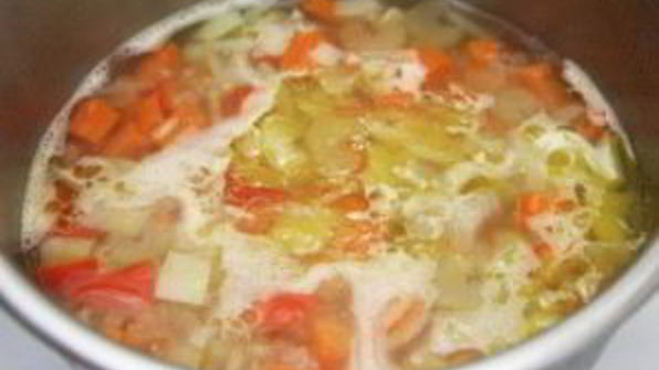овощной суп с фасолью