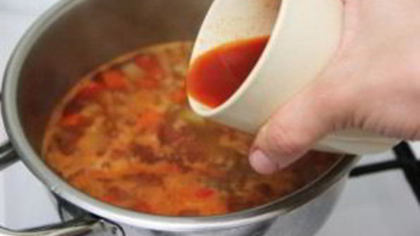 овощной суп с фасолью