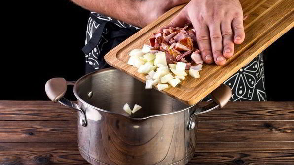 овощной суп с копченостями