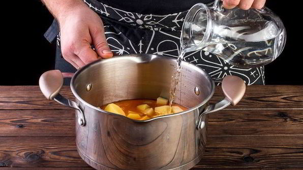 овощной суп с копченостями