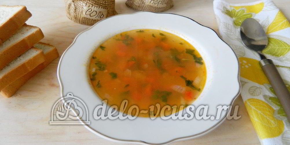 Рецепт овощного супа с рисом