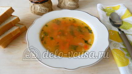 Овощной суп с рисом