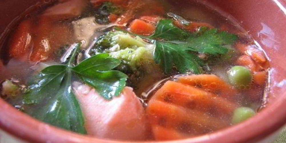 Рецепт овощного супа с рыбой