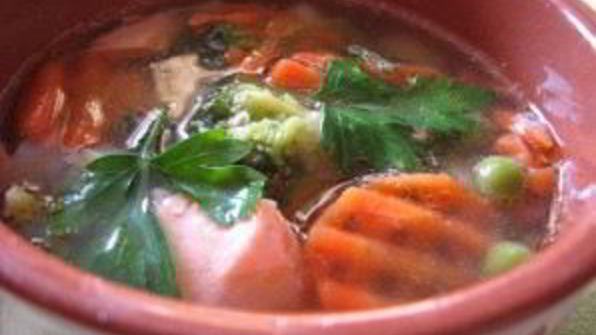 овощной суп с рыбой