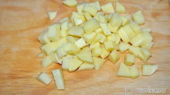 овощной суп с сырными клецками-шариками