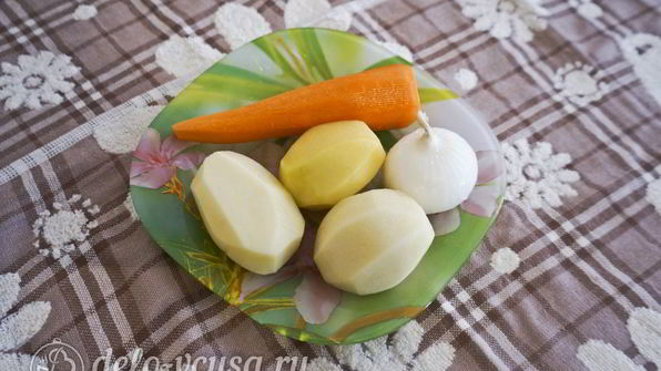 овощной суп с зеленым горошком