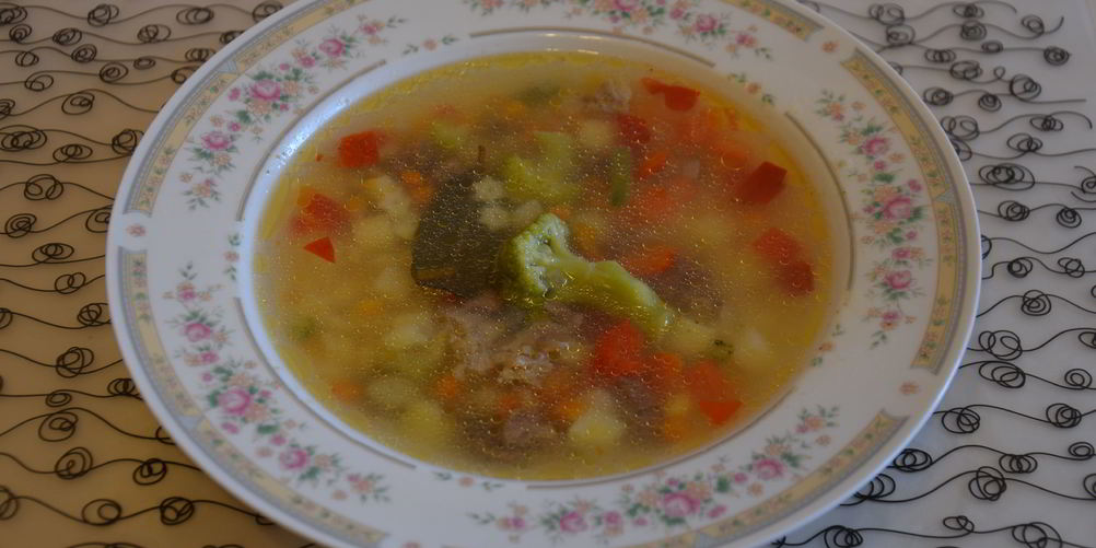 Рецепт овощного супа за 15 минут