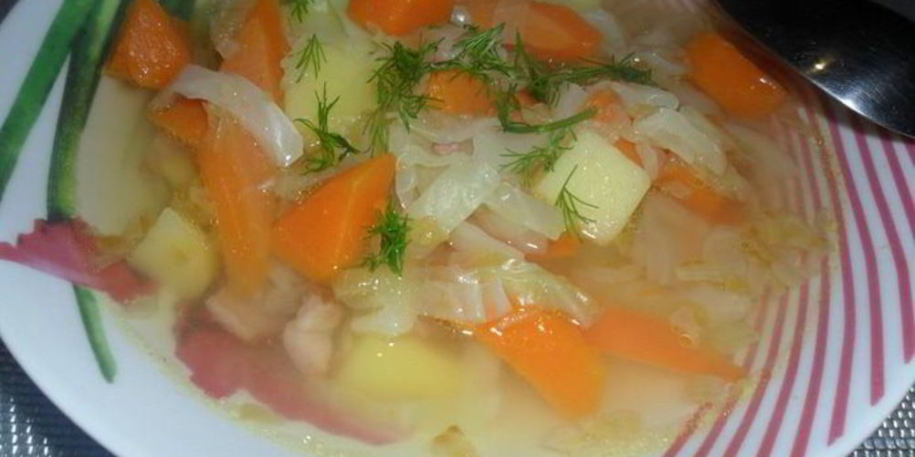 Рецепт овощного супчика