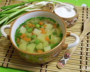 Простой овощной суп