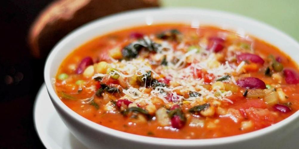 Рецепт супа минестроне с фасолью