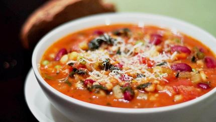 Суп минестроне с фасолью