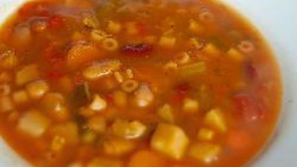 Суп минестроне с песто