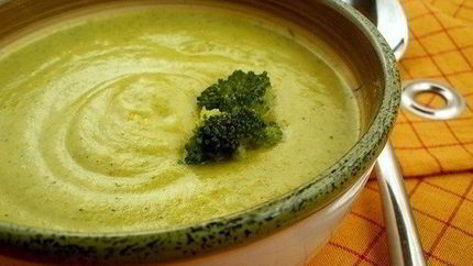 Суп овощной с брокколи