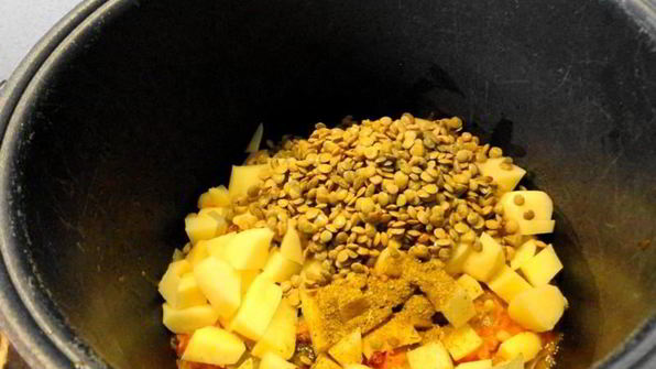 постный суп в мультиварке с чечевицей