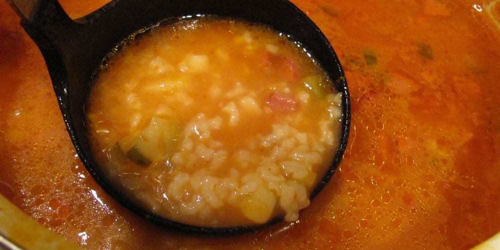 Рецепт густого рассольника с рисом