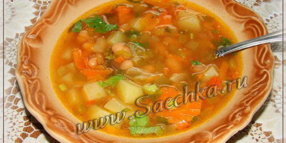 Рецепт постного рассольника с фасолью