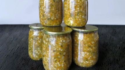 Рассольник на зиму с солеными огурцами