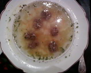 Рассольник с фрикадельками