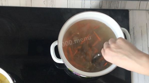 рассольник с говядиной