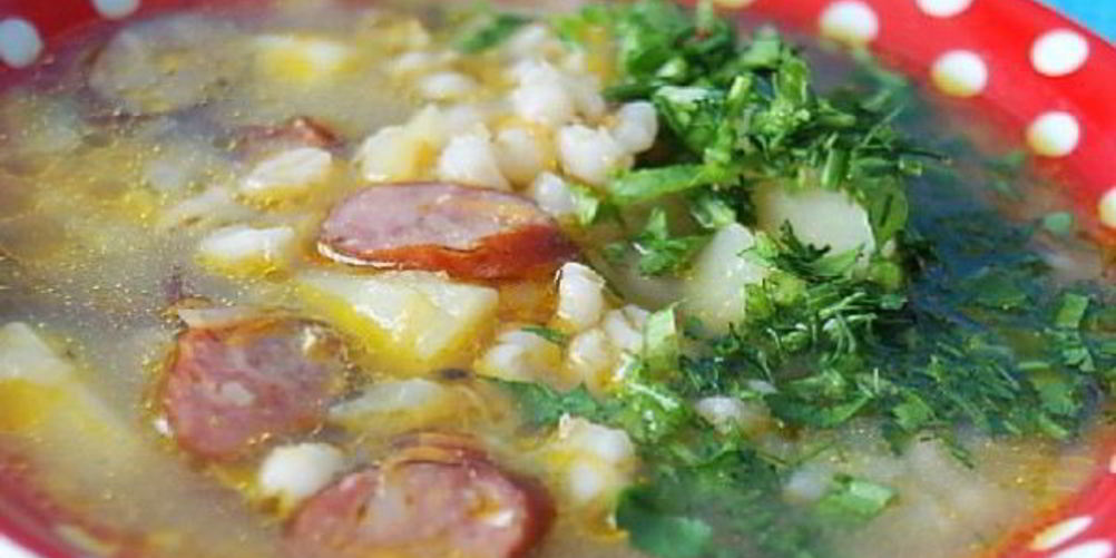 Рецепт рассольника с копченой колбасой