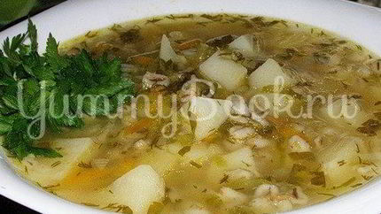 Рассольник с курицей