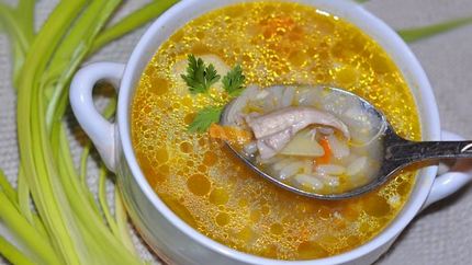 Рассольник с рисом классический