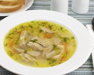 Рисовый суп с мясом