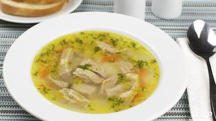 Рисовый суп с мясом