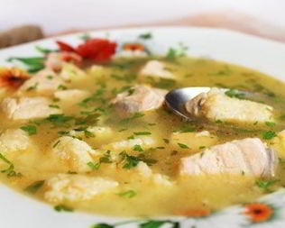 Рыбный суп из кижуча