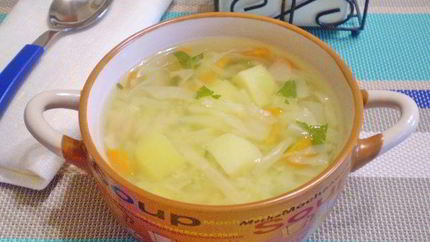 Диетические щи из свежей капусты