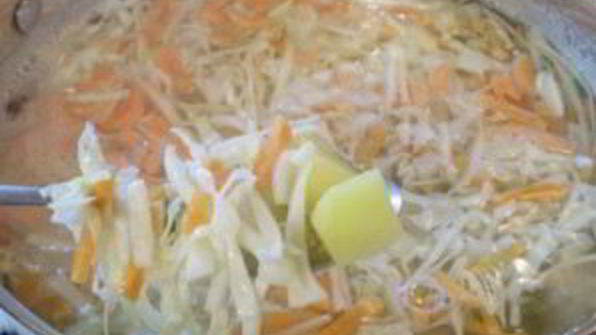 диетические щи из свежей капусты