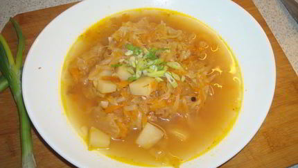 Кислые деревенские щи