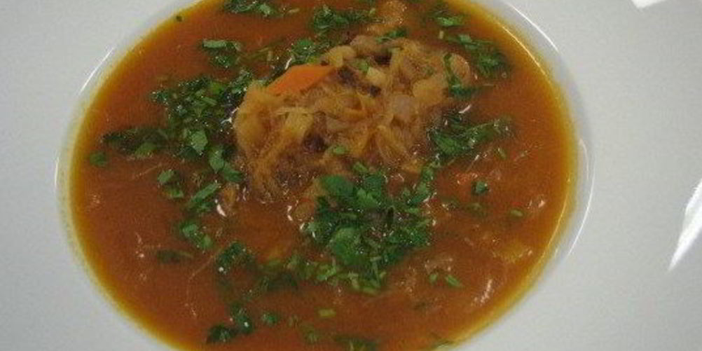 Рецепт постных щей из квашеной капусты с белыми грибами