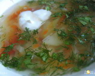 Щи из молодой капусты Летние