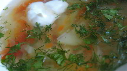 Щи из молодой капусты Летние