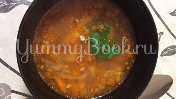 щи из рыбной консервы