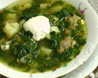 Щи из щавеля с мясом