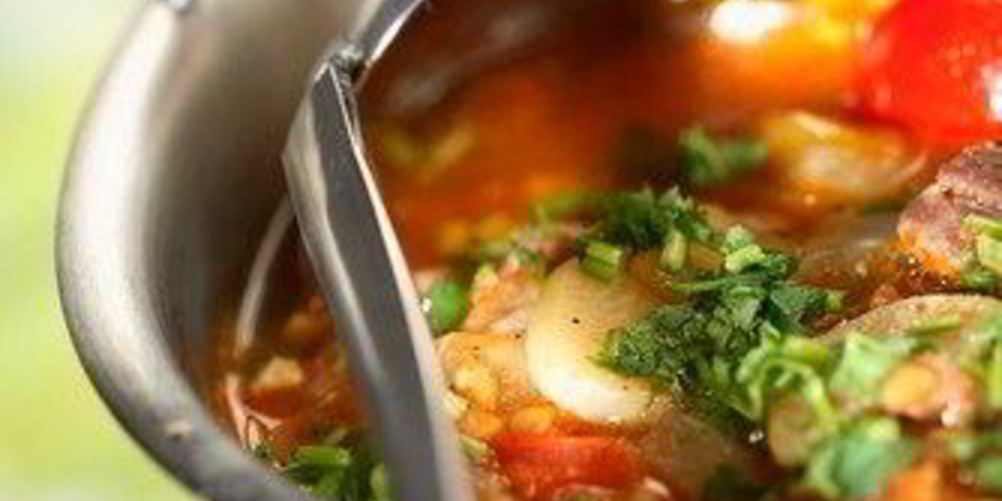 Рецепт щей рыбных с орехами