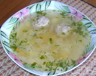 Щи с фрикадельками