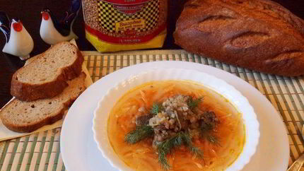 Щи с гречкой и печенкой