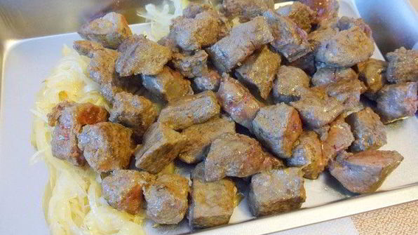 щи с гречкой и печенкой