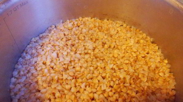 щи с гречкой и печенкой