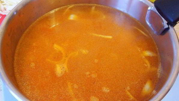 щи с гречкой и печенкой