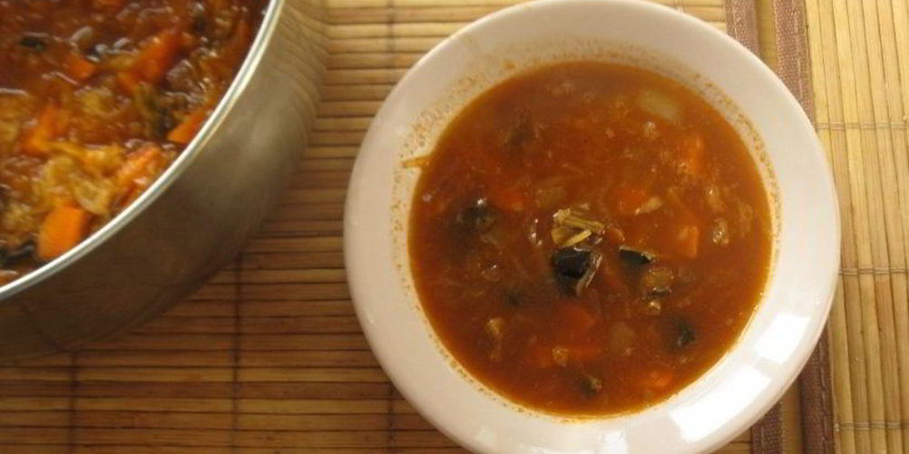 Рецепт щей с грибами