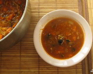 Щи с грибами