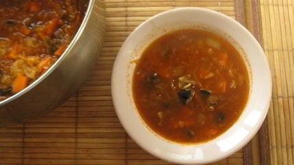 Щи с грибами