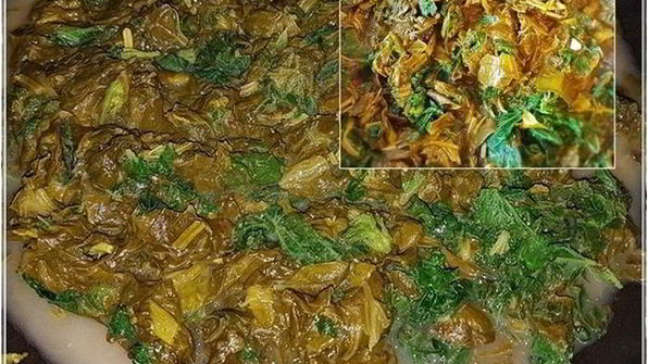 щи с крапивой, щавелем и говяжьими ребрышками