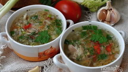 Щи со свежей капустой