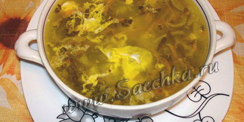 Рецепт зеленых щей из щавеля